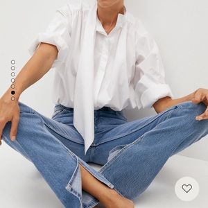 Mango straight jeans blue size 2